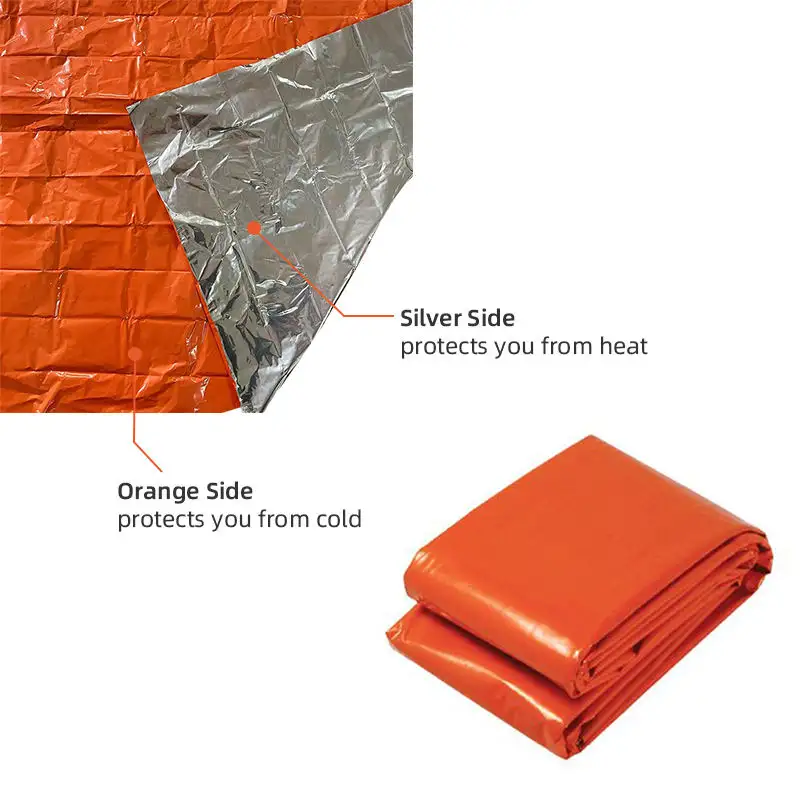 Wholesale 28UM Waterproof Puncture  resistant Insulated reusable Survival rescue Emergency Blanket