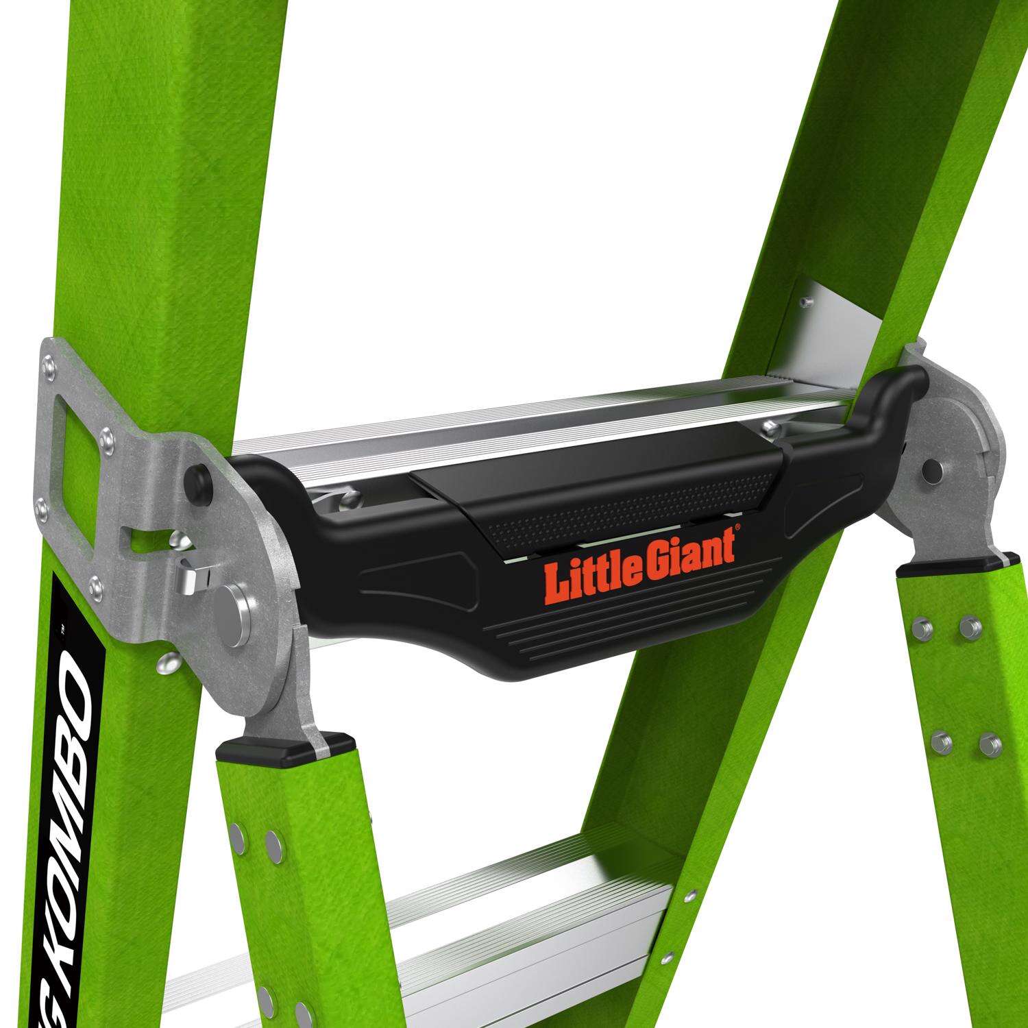 Little Giant 8 ft. H Fiberglass Step Ladder Type IAA 375 lb. capacity
