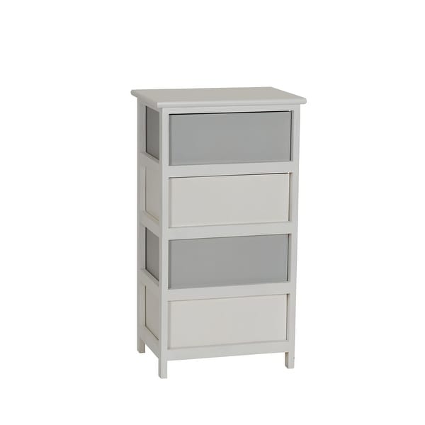 Seaside 4-Drawer Storage Side Table