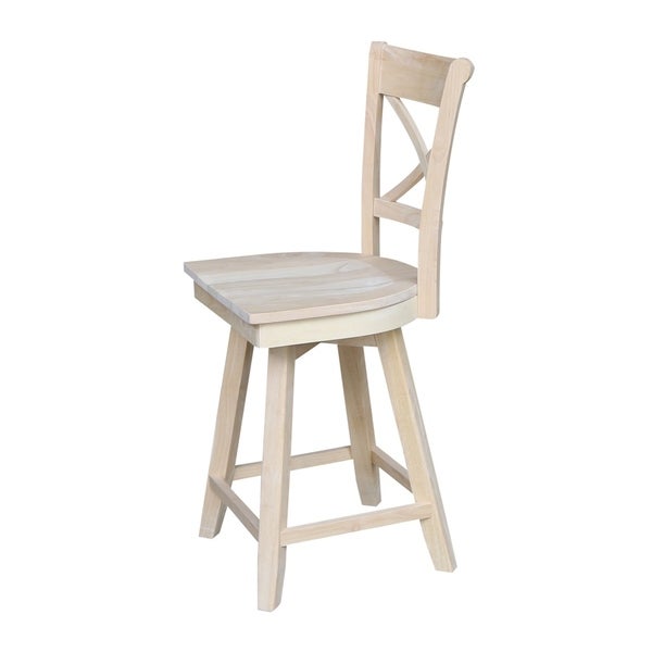 Charlotte Stool with Swivel Seat - Unfinished