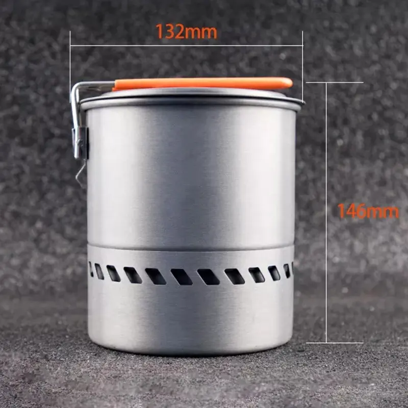 Hot Selling With Lid Energy Saving Aluminum Camping  Cooking  Pot