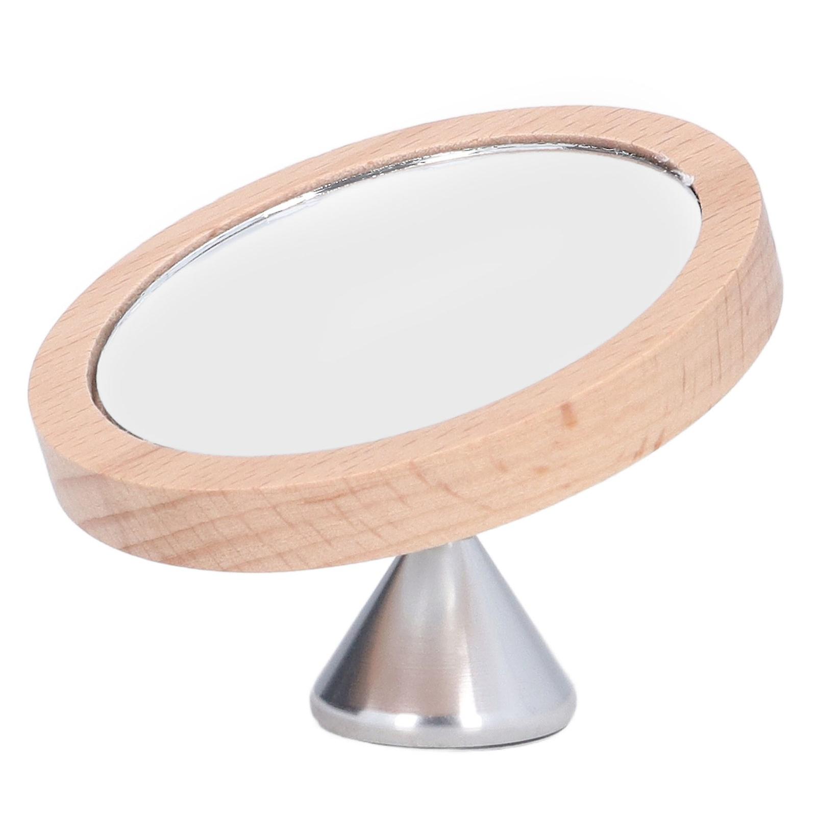 Coffee Reflective Mirror 360 Degree Rotating Coffee Tampering Reflective Lens for Restaurant Home Travel Silver