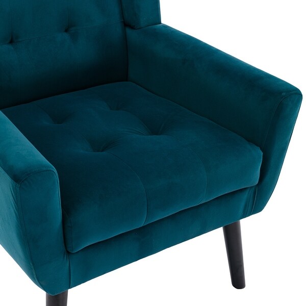 Modern Soft Linen Material Ergonomics Accent Chair