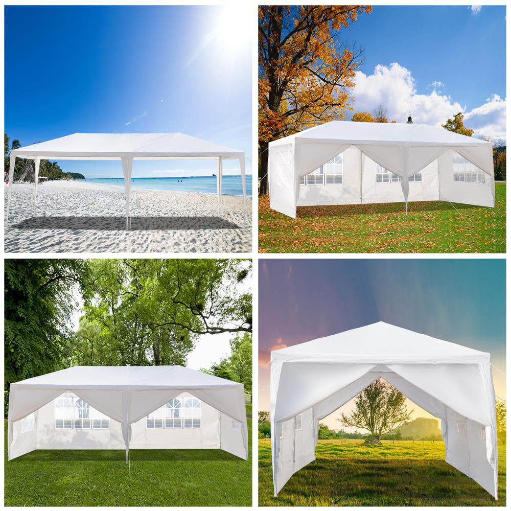 SalonMore 10' x 20' Party Tent Wedding Canopy Patio Tent Pavilion w/6 Side Walls 2 Doors