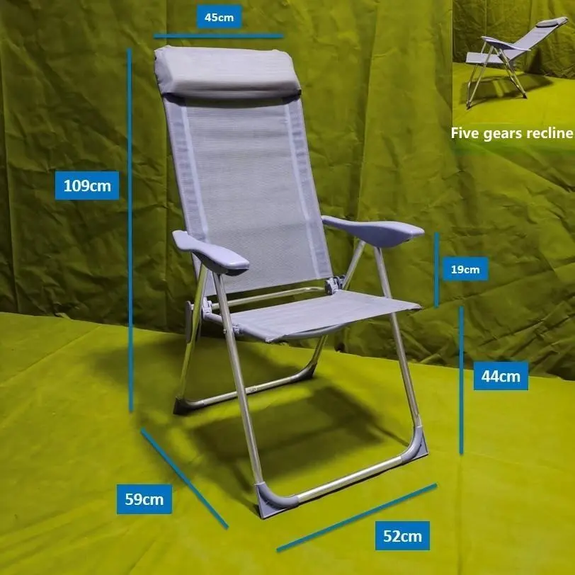 Polar Everest New Deck chair Outdoor furniture foldable picnic camping accessories backyard folding nap chair for garden relax