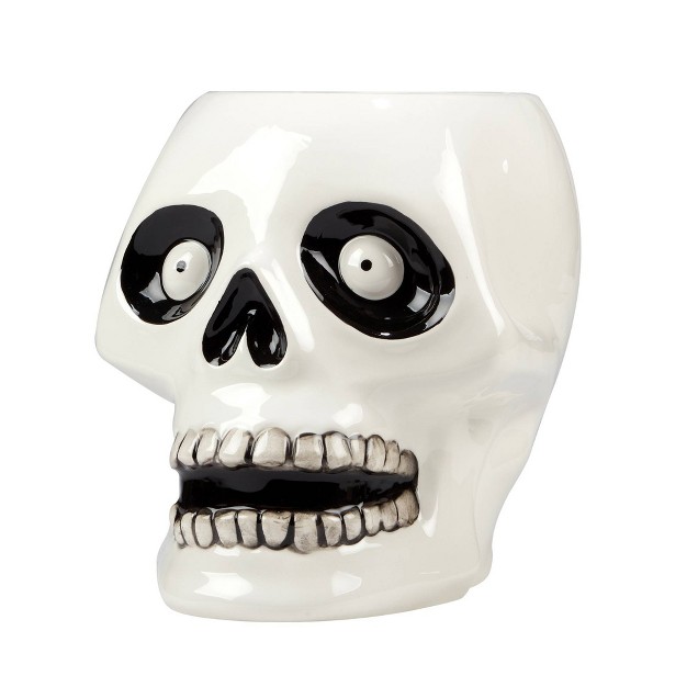 160oz Earthenware Scaredy Cat Skeleton 3 d Treat Jar Certified International