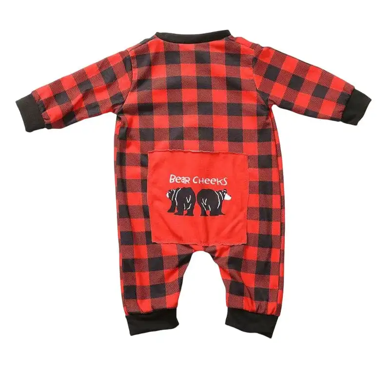 Plaid Home Pajamas Onesuit