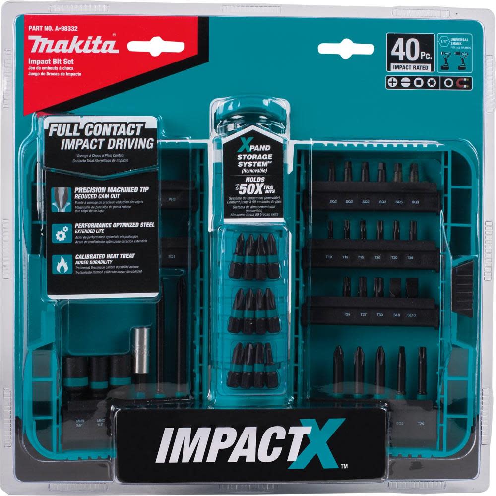 40 pc. Impact X Driver Bit Set