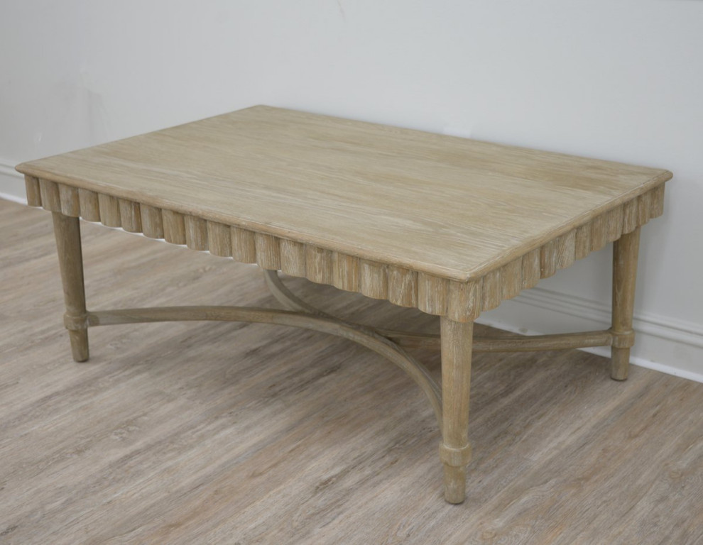 Manos Wood Coffee Table   Midcentury   Coffee Tables   by Lillian Home  Houzz