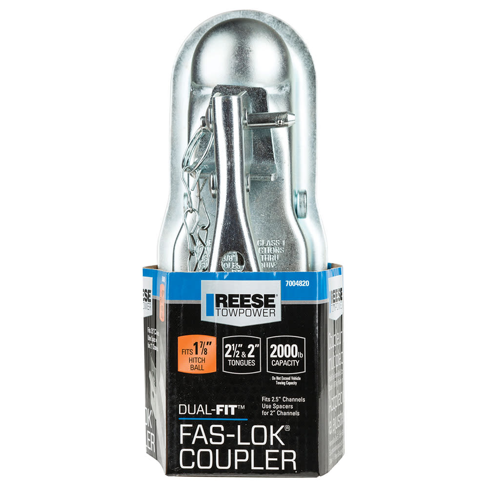 Reese Dual Fit Fas Lok 1 7/8 2000lbs Class I Straight Coupler