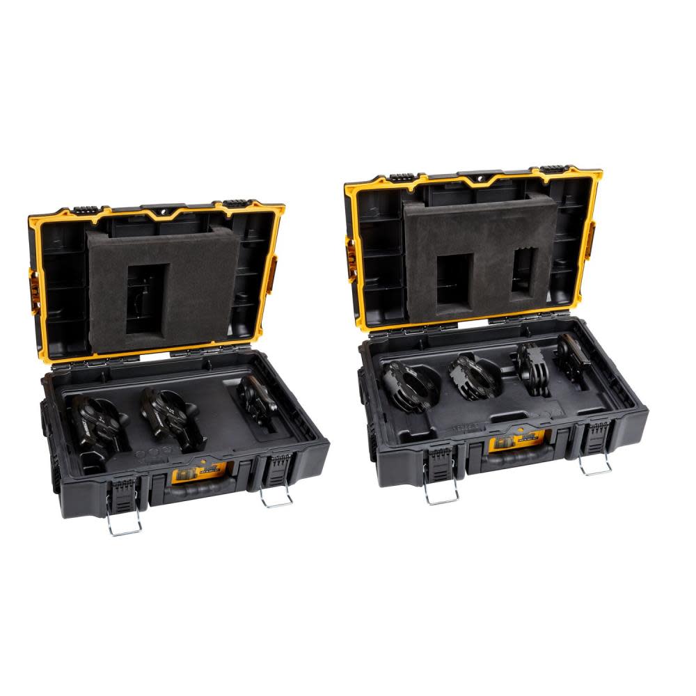 DEWALT 1/2 to 2 Standard IPS Press Jaws and Rings with Toughsystem 2.0 Tool Boxes ;