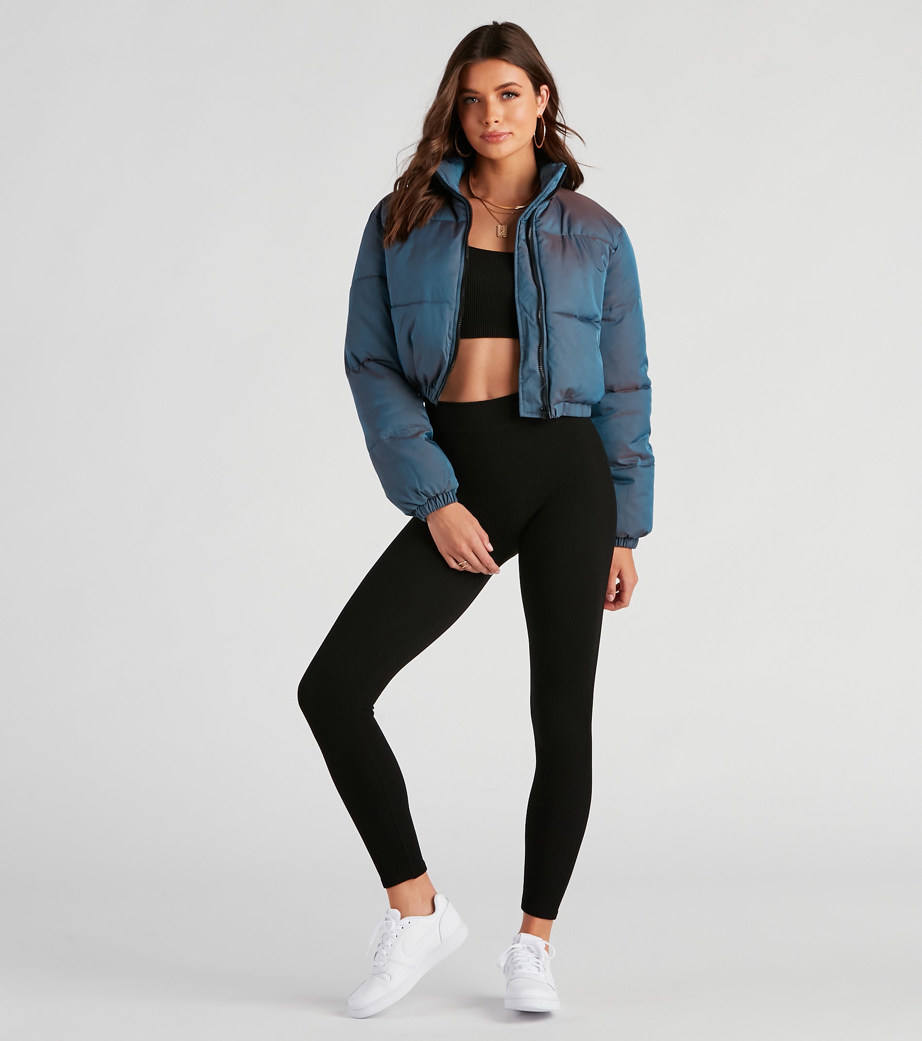 Chill In The Air Zip Puffer Jacket