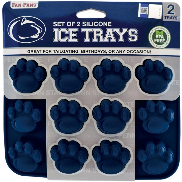 Masterpieces Fanpans 2 pack Ice Cube Trays Ncaa Penn State Nittany Lions