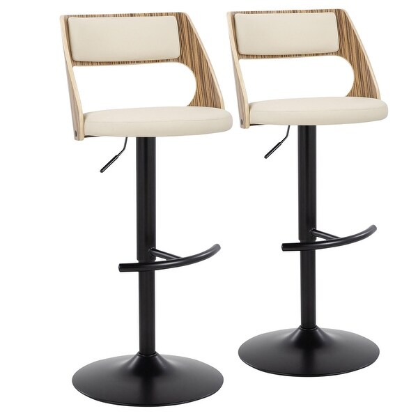 Carson Carrington Alingsas Adjustable Bar Stool - Set of 2