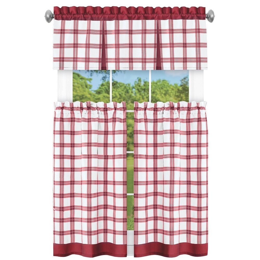 Tate Tier and Valance Window Curtain Set