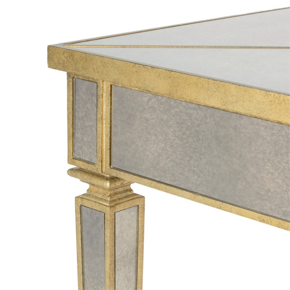 Butler Specialty Company Celeste Mirrored Game Table   Silver   Contemporary   Side Tables And End Tables   by Homesquare  Houzz