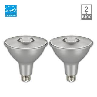 EcoSmart 120-Watt Equivalent PAR38 Dimmable Flood LED Light Bulb Daylight (2-Pack) A20PR38120WES52