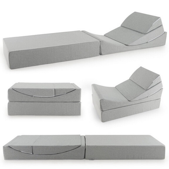 Costway 98426573 4 in 1 Convertible Folding Sofa B...