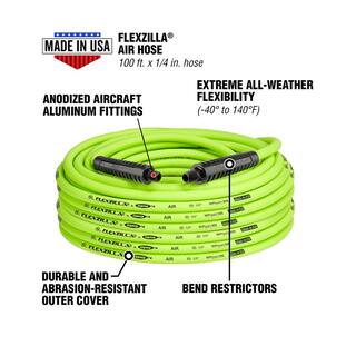 Flexzilla 14 in. x 50 ft. Air Hose with 14 in. MNPT Fittings HFZ1450YW2