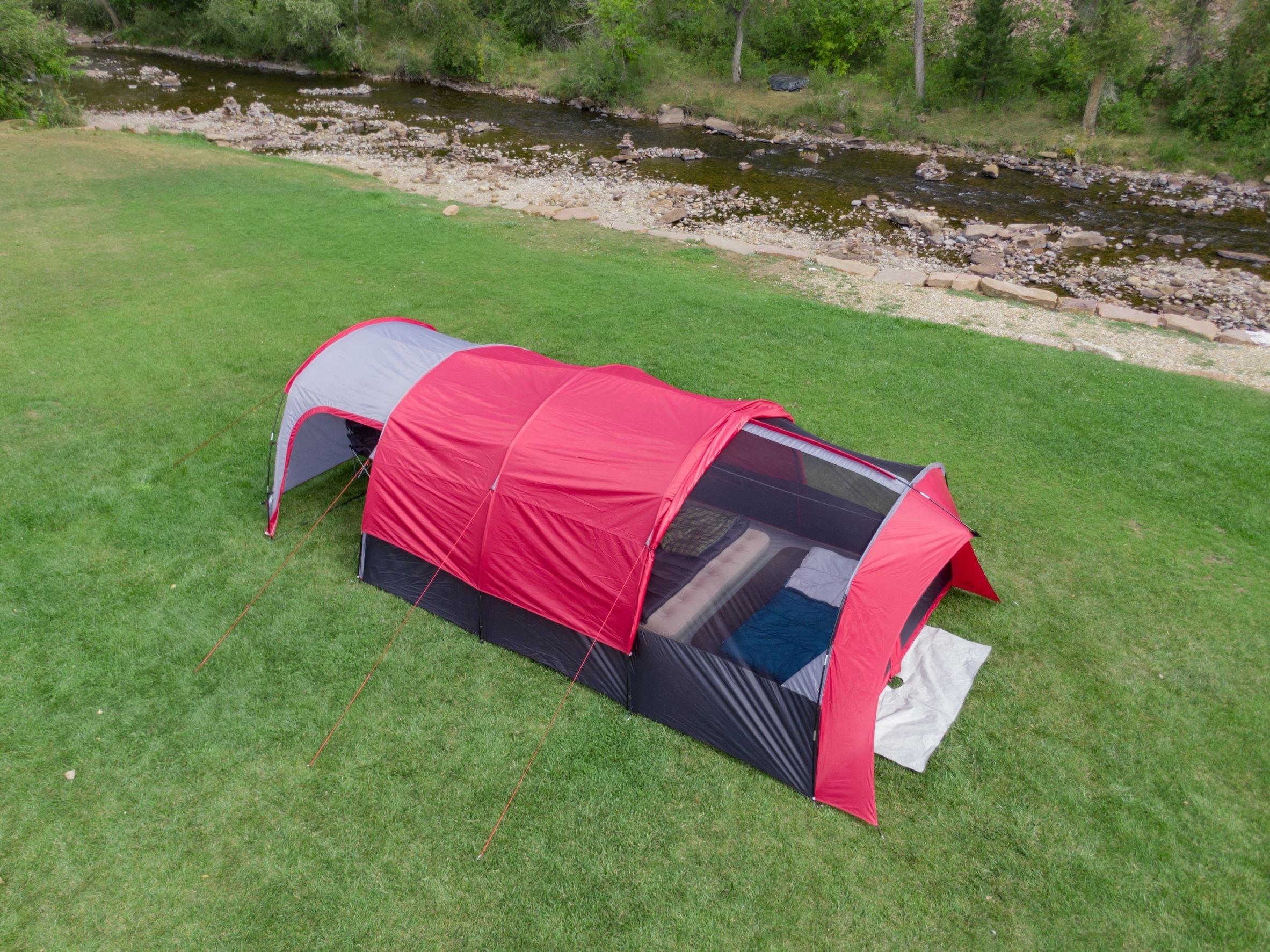 Ozark Trail 10-Person Tunnel Tent, with Vestibule for Gear Storage