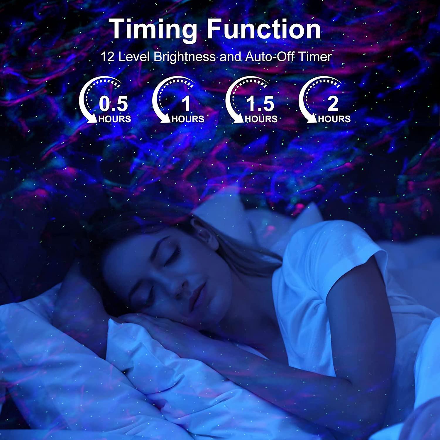 Star Projector 3 In 1 Galaxy Night Light Projector With White Noise And Bluetooth Speaker For Home Bedroom Decor， Remote Control， Christmas Birthday G