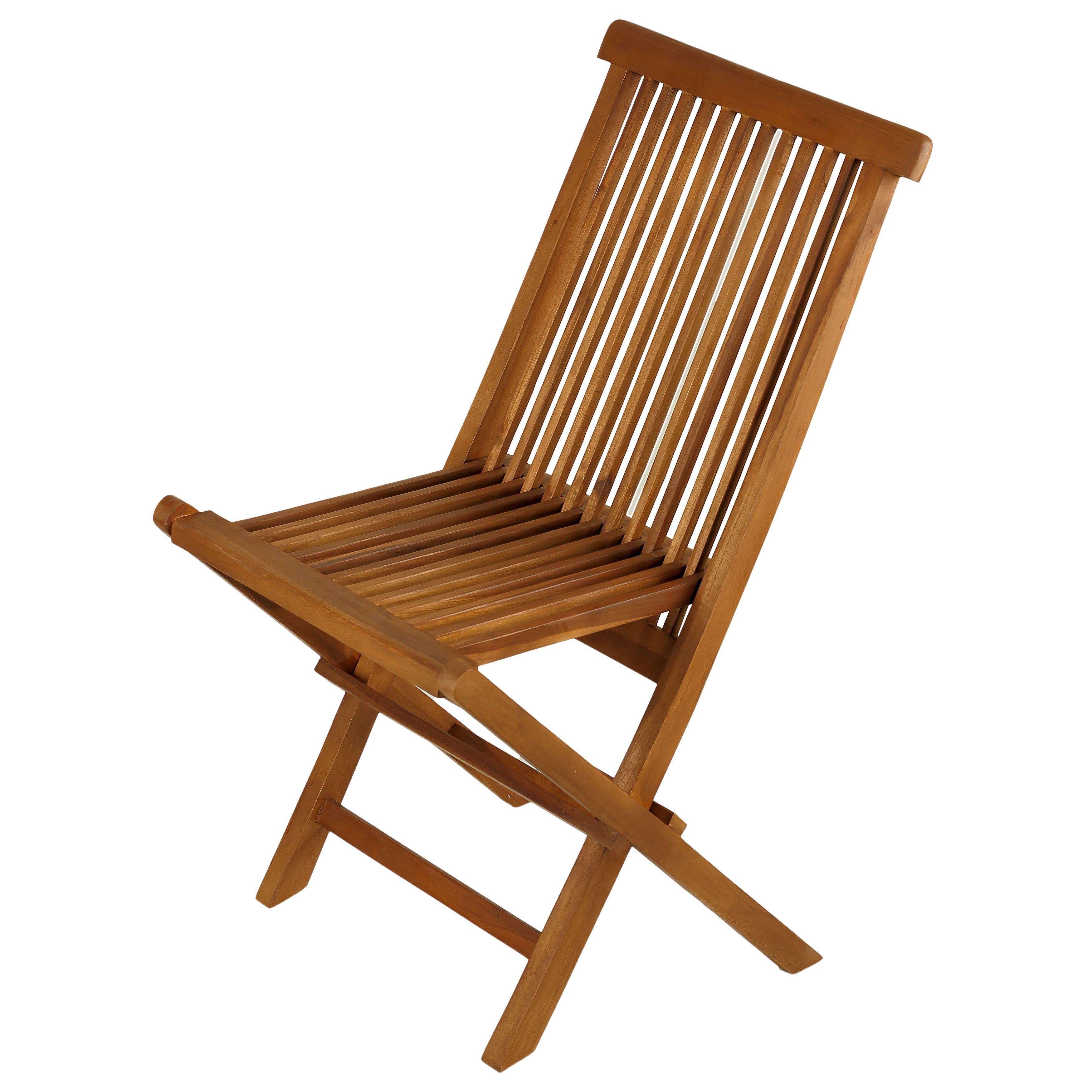 Bare Decor  Vega Golden Teak Wood Outdoor Folding Chair (Set of 2)