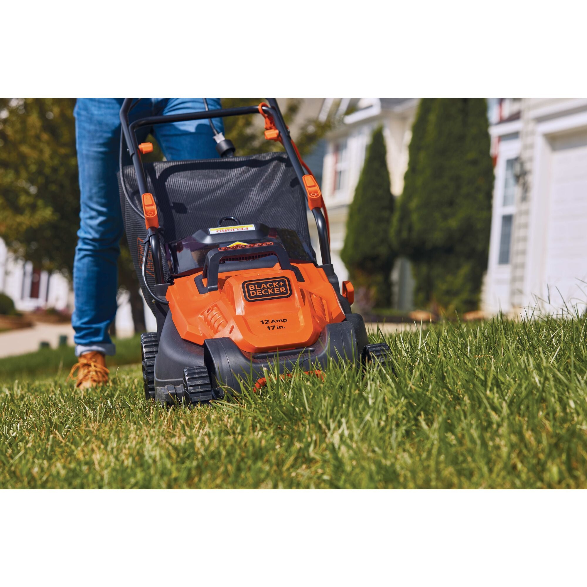 Electric Lawn Mower, 12-Amp, 17-Inch