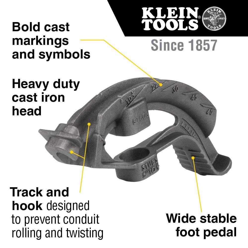 Klein Tools 1/2 Iron Conduit Bender Head 51608 from Klein Tools