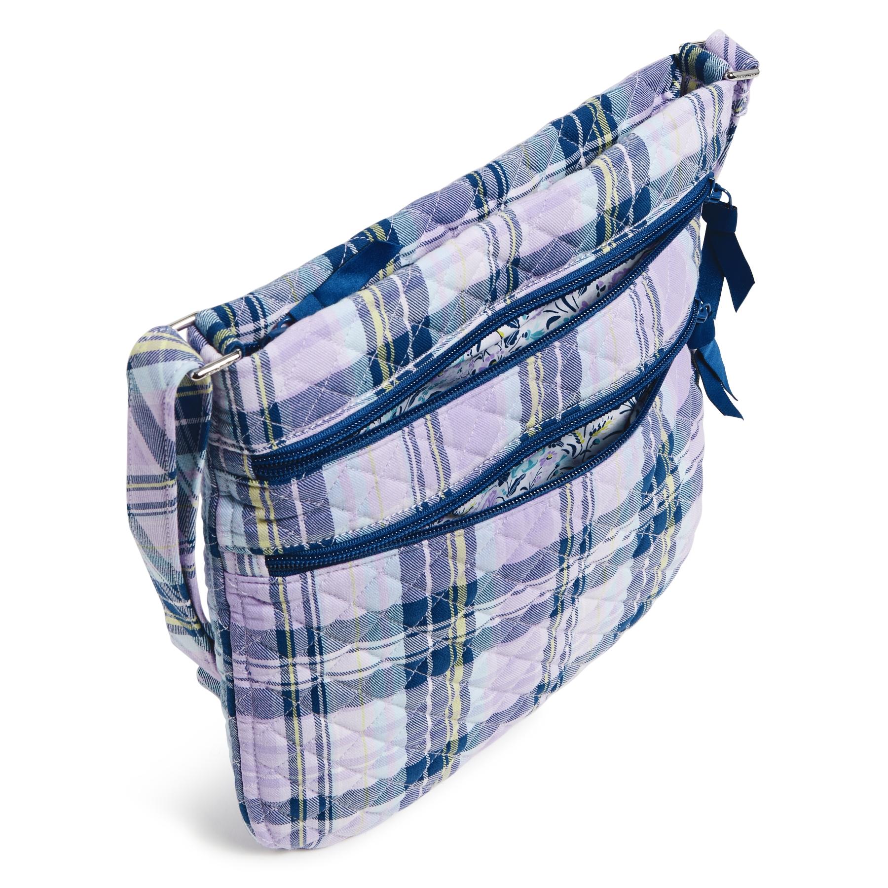 Triple Zip Hipster Crossbody Bag