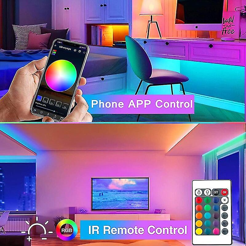 Led Strip Light 2835 Rgb Flexible Lamp Tape 1m-10m Luces String Usb Dc5v Bluetooth Infrared Control Tv Screen Bedroom Decoration