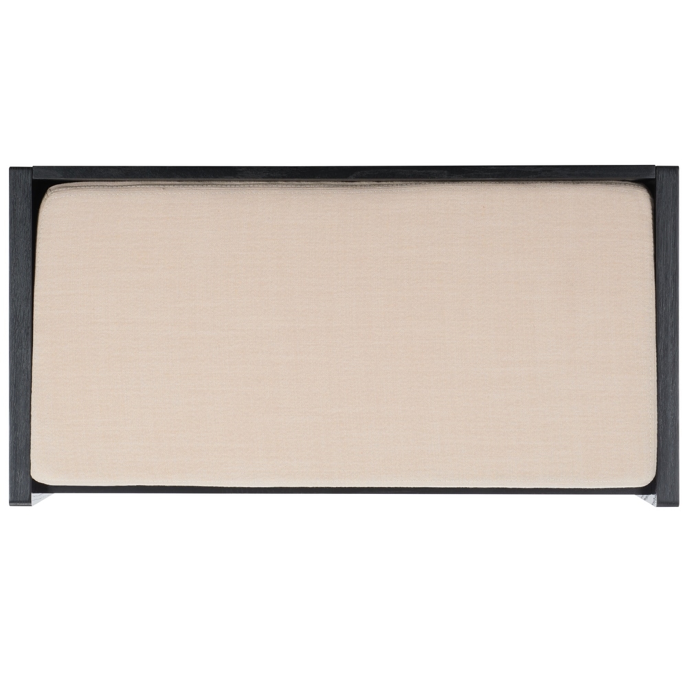 SAFAVIEH Percy Shoe Storage Bench  Rustic Oak / Beige   34\