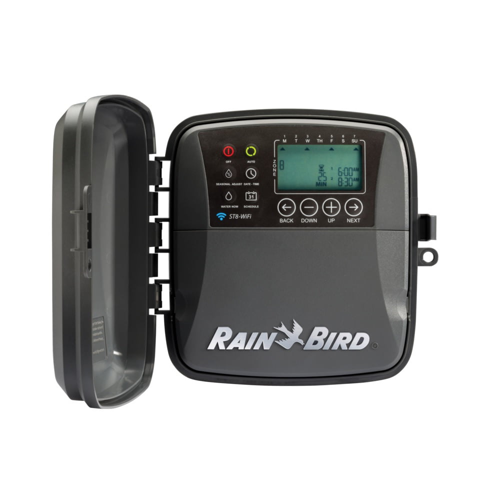 Rain Bird ST8O-2.0 WiFi Sprinkler Irrigation Timer， Gray