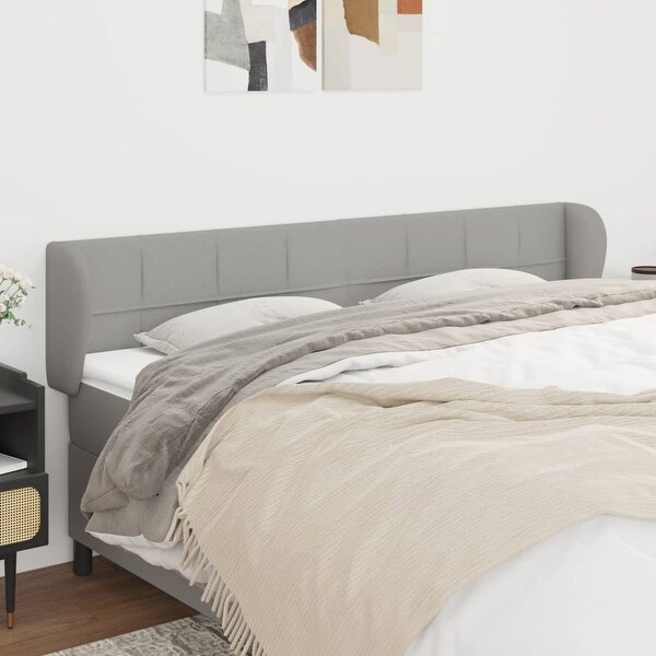 vidaXL Headboard with Ears Dark Gray 79.9