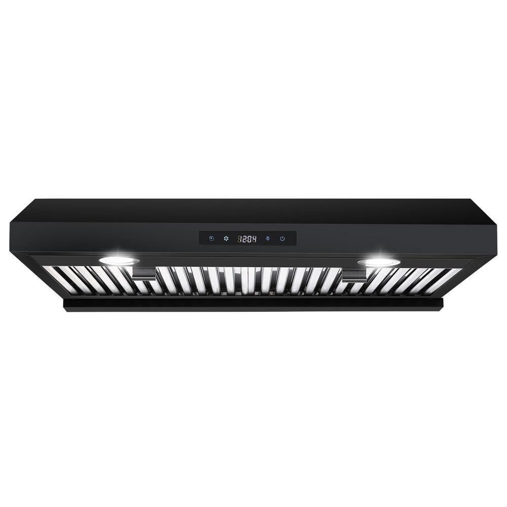 Edendirect 30 inch Kitchen Under Cabinet Range Hood 600CFM Stainless Steel Cooking Vented LEDs with light