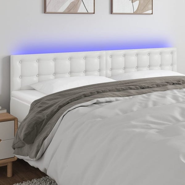 vidaXL LED Headboard Black 39.4