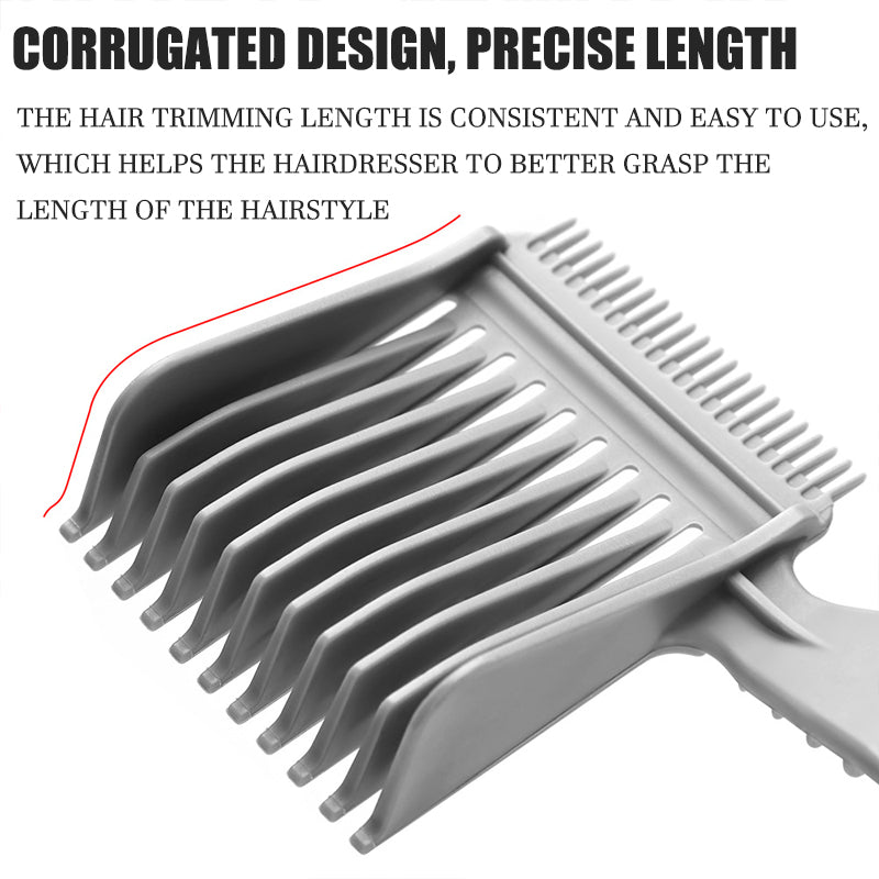 Men's Barber Comb Gradient Comb Oil Head Caliper Comb Long Handle Pusher Comb