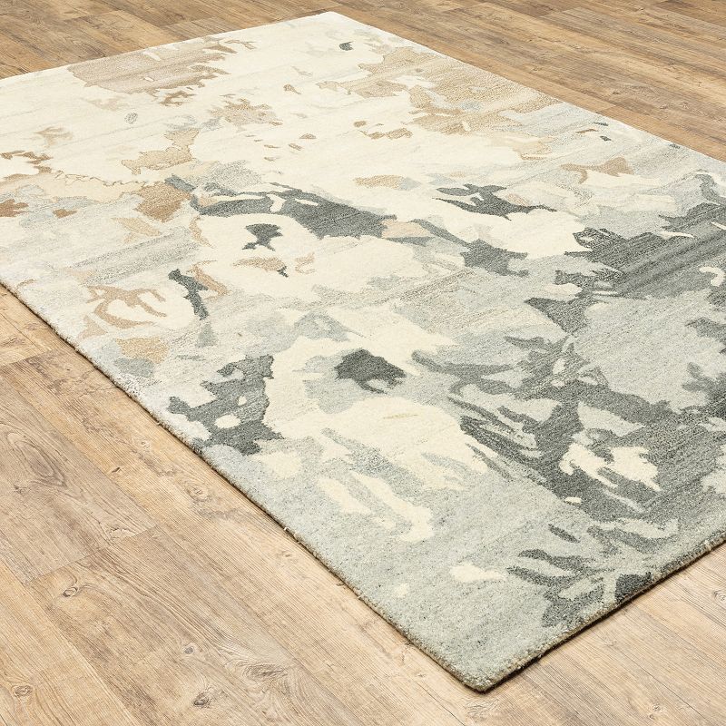 StyleHaven Anna Marbled Abstract Wool Rug