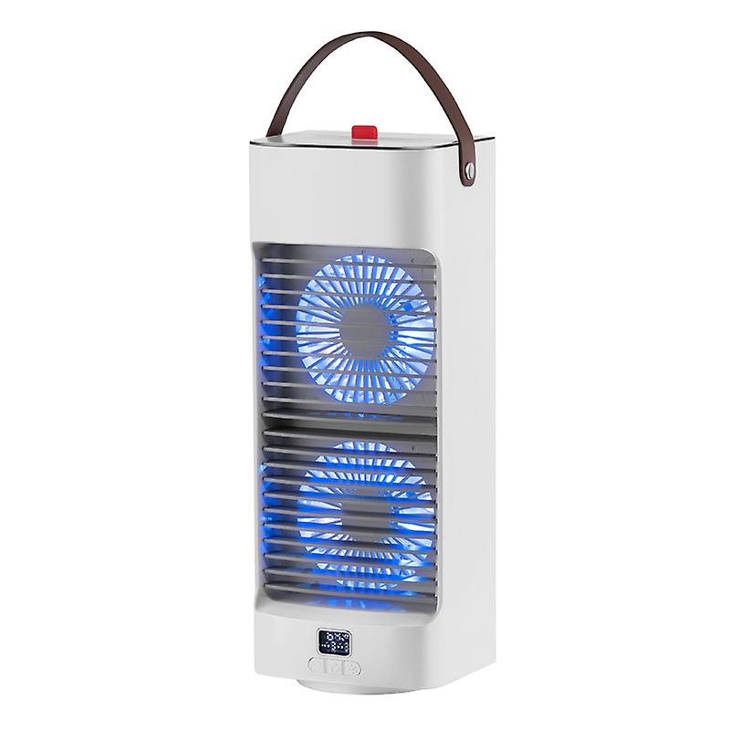 Portable Home Air Conditioner 4000mah Rechargeable 450ml Double Spray Water Cooling Fan