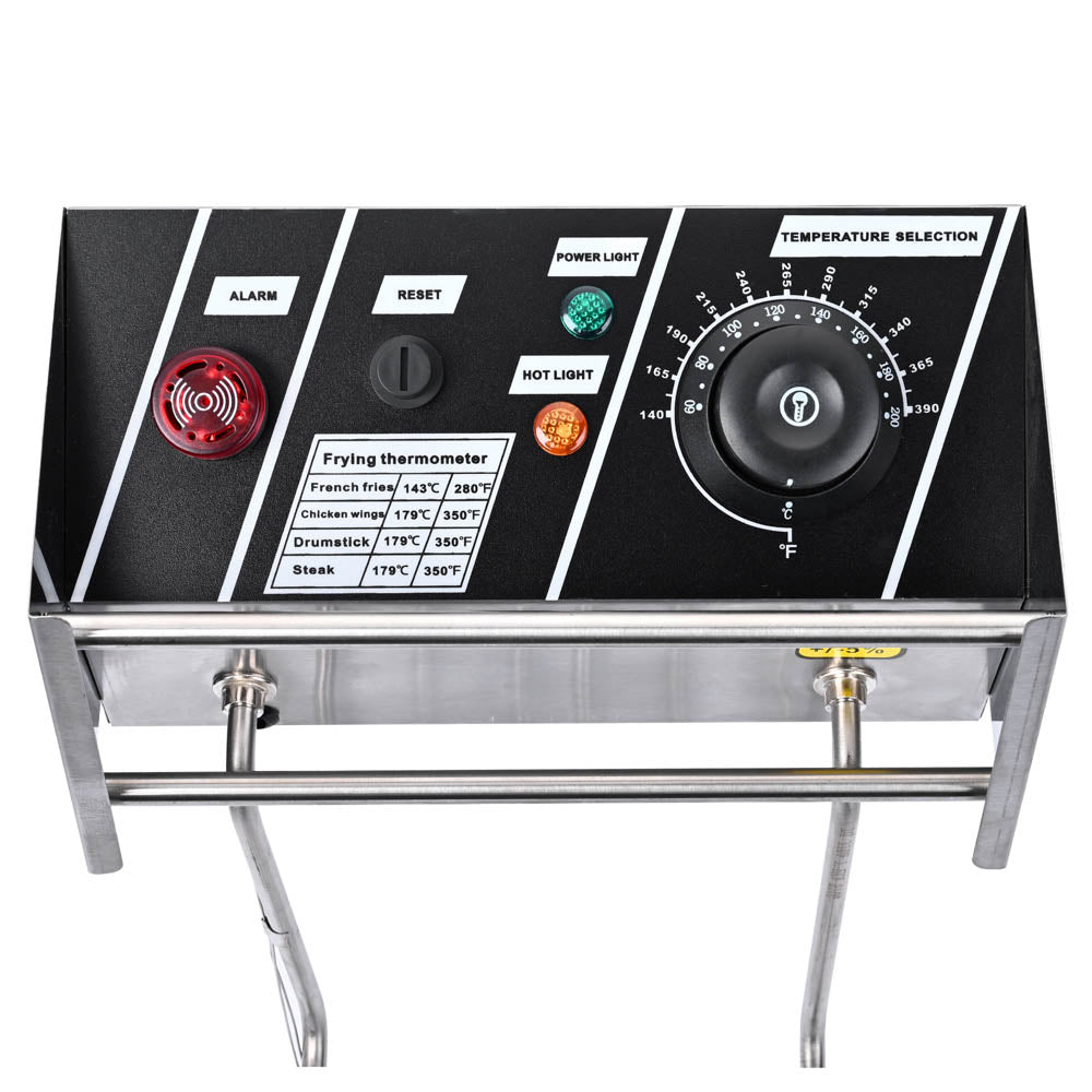 Yescom Stainless Steel Electric Countertop Fat Deep Fryer 12L