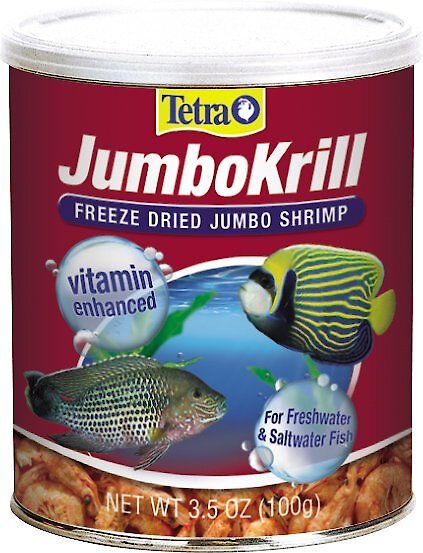 Tetra JumboKrill Freeze-Dried Shrimp Freshwater and Saltwater Fish Treats