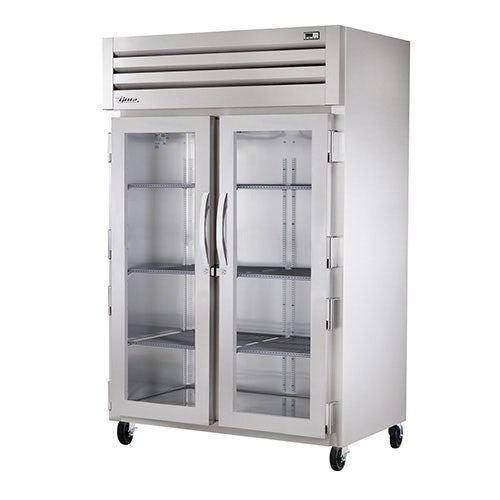 True STG2R-2G Spec Series Reach-In Refrigerator - Two Glass Door， 48 Cu. Ft.， Hinged Left-Right