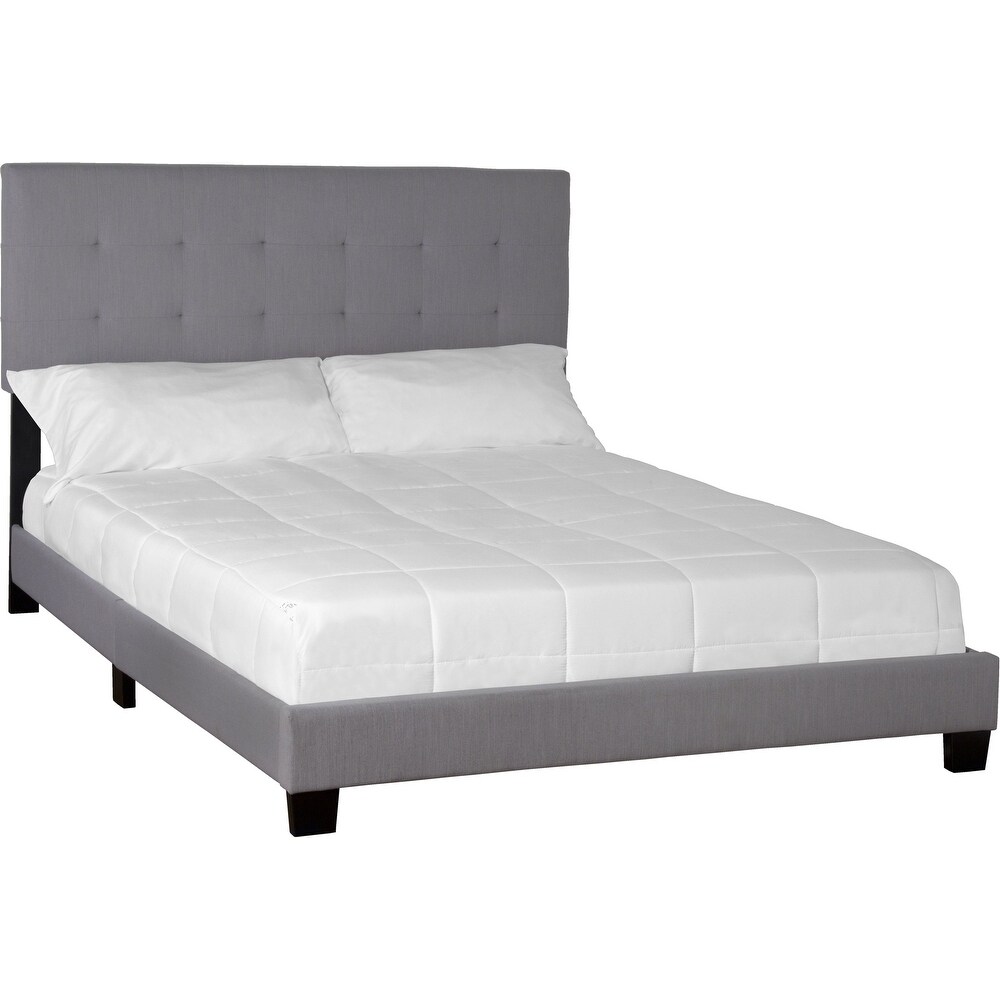 Eden Upholstered Bed In A Box in Gray