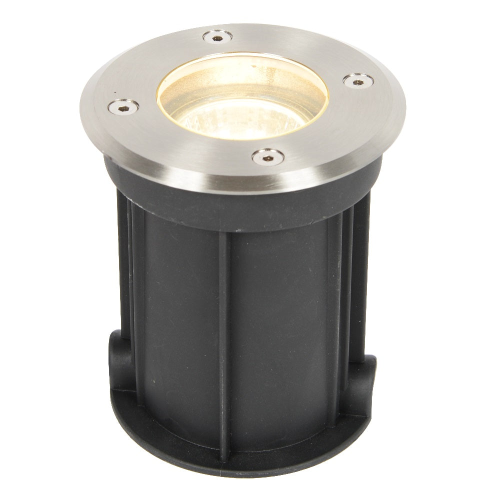 Britalia BRZN-20965-SST Stainless Steel Outdoor Modern Drive Over Round Ground Light 10cm IP67