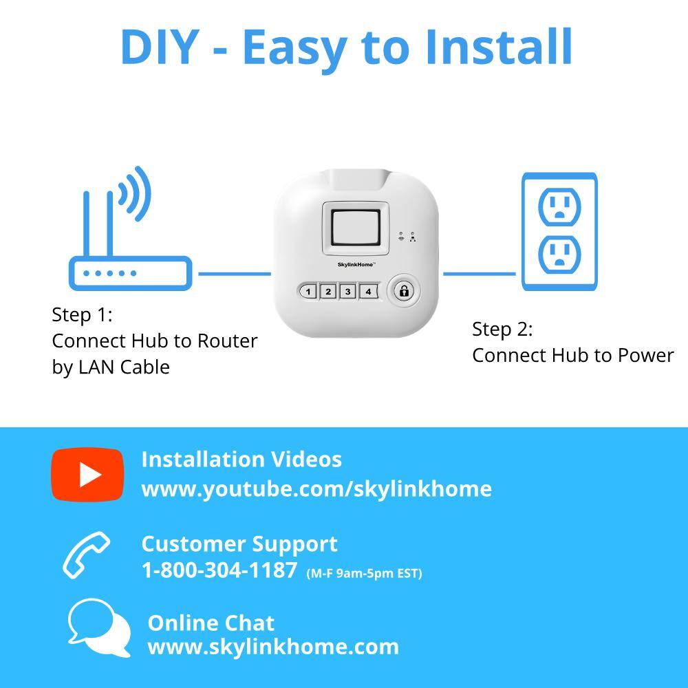 SkyLink Wireless Alarm Security System Kit - Echo Alexa and IFTTT compatible SK-200