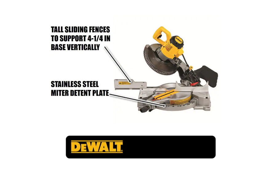 DEWALT DWS713 15 Amp Corded 10 in. Compound Single Bevel Miter Saw