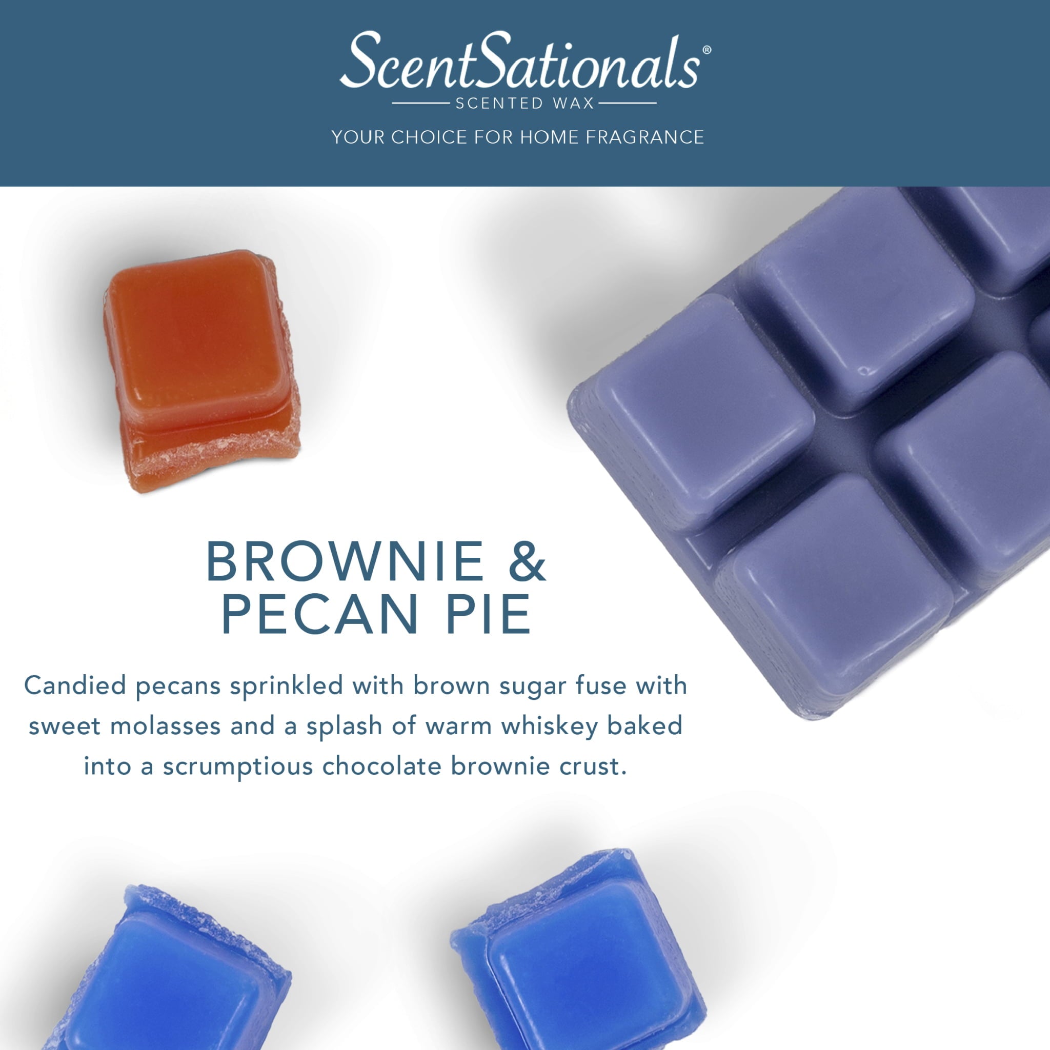 Brownie Pecan Pie Scented Wax Melts， Better Homes and Gardens， 2.5 oz (5-Pack)