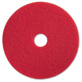 Genuine Joe 13 in. Red Buffing Floor Pad (5Carton) GJO90413