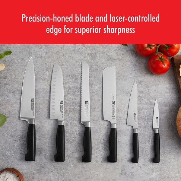 ZWILLING Four Star Hollow Edge Santoku Knife