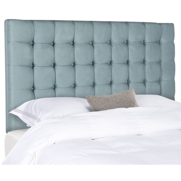 SAFAVIEH Lamar Slate Blue Upholstered Tufted Headboard (King) - - 11081502