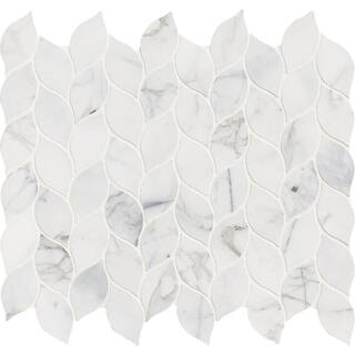 MSI Calacatta Cressa Blanco 13 in. x 13.5 in. Polished Marble Look Floor and Wall Tile (10.8 sq. ft.Case) CALBLA-POL10MM